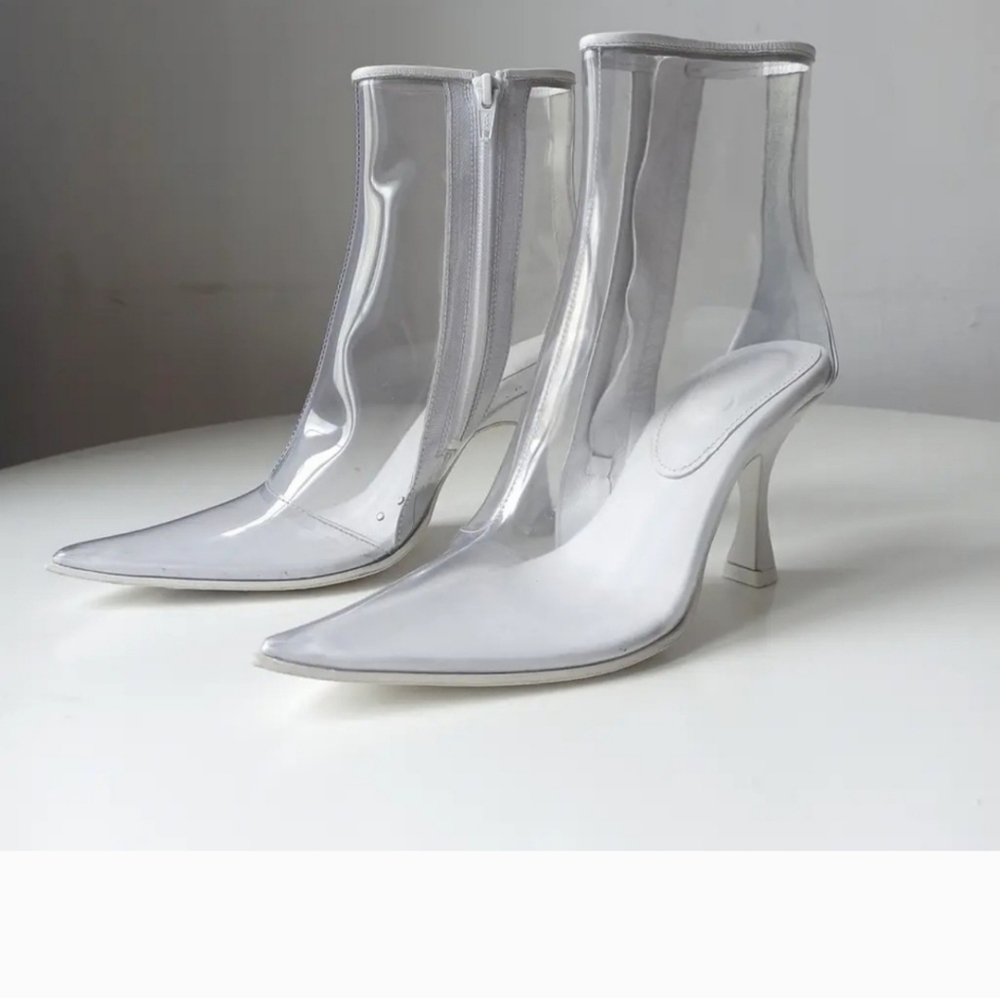 Maison Margiela MM6 Size 38 Clear Ankle Boots, OPEN TO REASONABLE OFFERS.